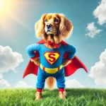 Dog, Superman costume, superhero, DALL-E